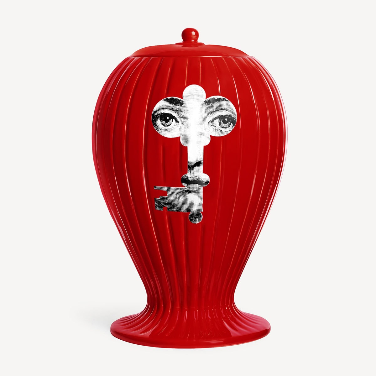 04 FORNASETTI VASE RIGATO CHIAVE SERRATURA HR 1