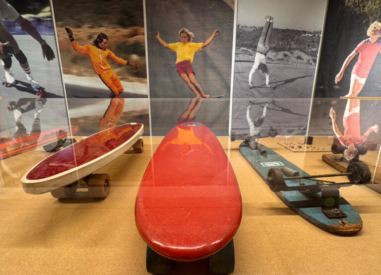 Skateboards aus den vergangenen Jahren.