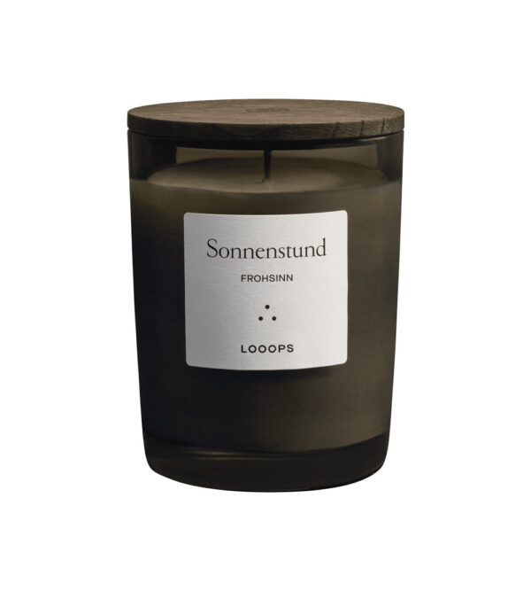 IDEAT 1 Jahresabo // LOOOPS Sonnenstund – Große Duftkerze (250 g)
