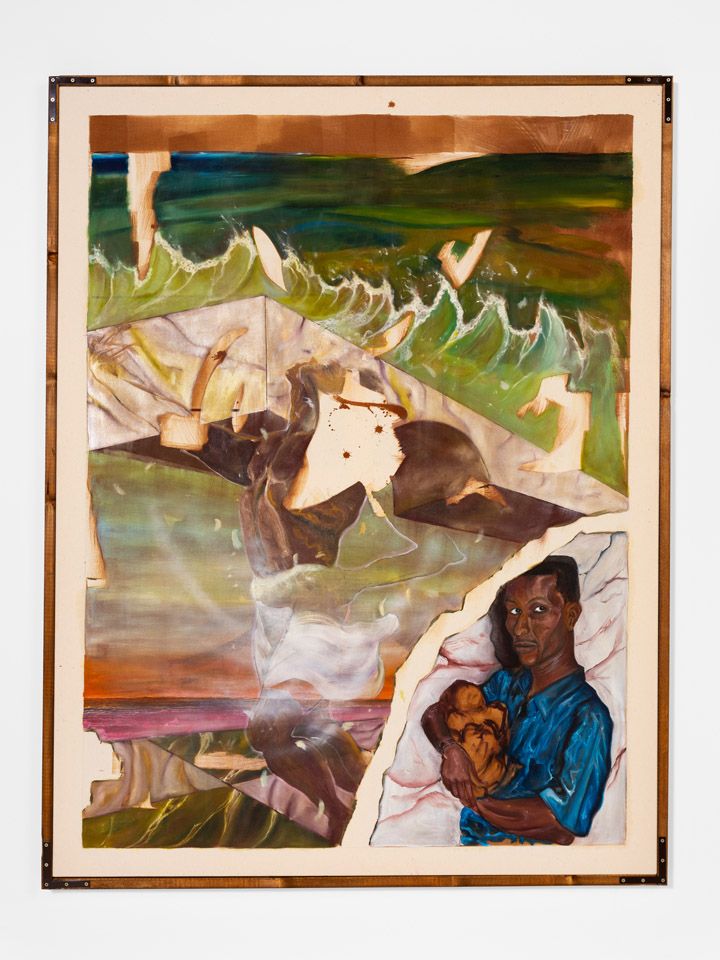 15 Jahre junge Malerei: Der Salon der Gegenwart feiert Jubiläum 2 5 Thomias Radin The Myth vs the reality of fatherhood Let me be his hero 2025