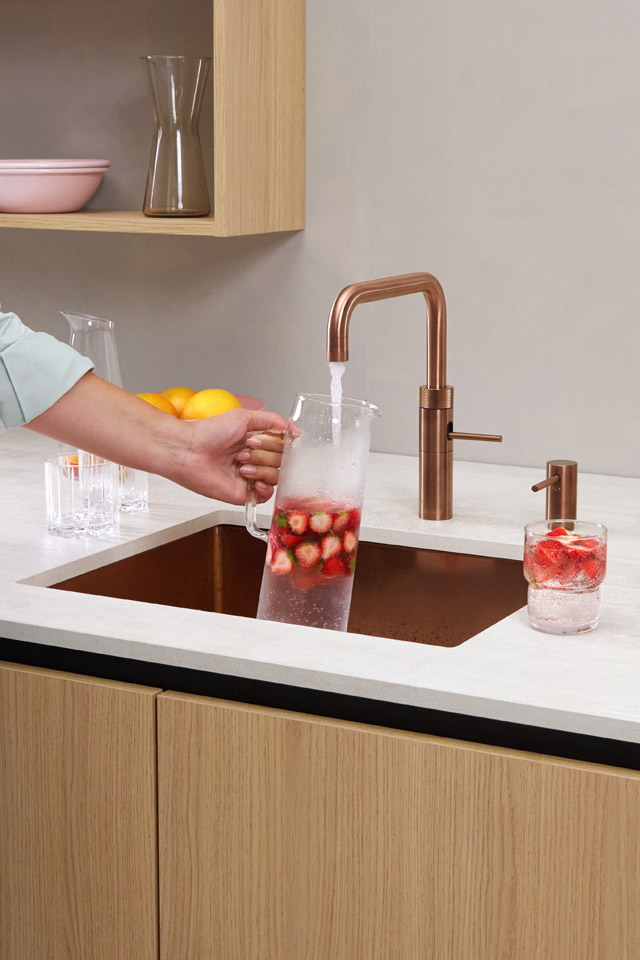 Quooker: Eine ausgekochte Idee 2 FNSRCO Fusion Square Kupfer Rose 2
