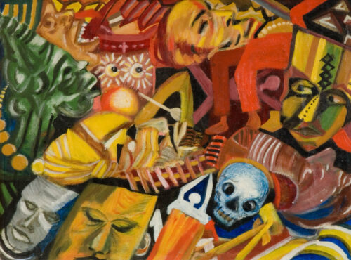 18. Uche Okeke Fantasy and Masks c.1960. Research and Cultural Collections University of Birmingham