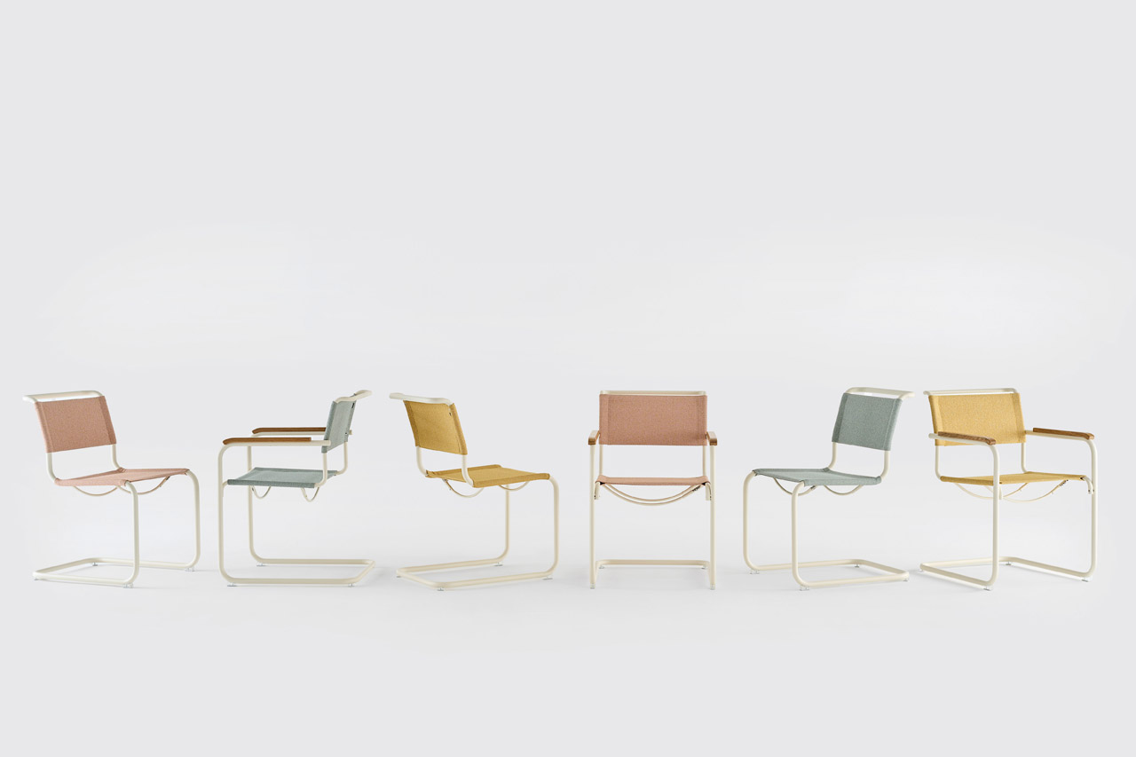 Stahlrohr wird weich: Thonet bringt die Freischwinger S 33 und S 34 zurück 2 Thonet S33V S34V Rohi Cento corn lotus ray FF 808b