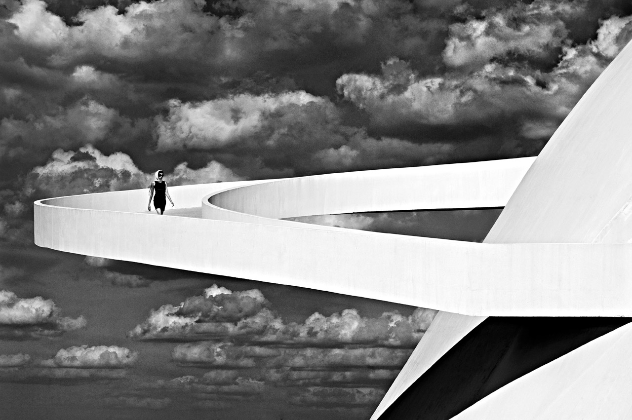 Olaf Heine Girl Descending A Ramp, Brasilia, 2012