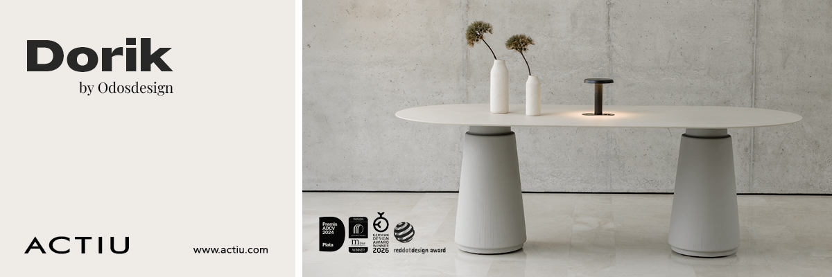 The Dorik table designed for Actiu