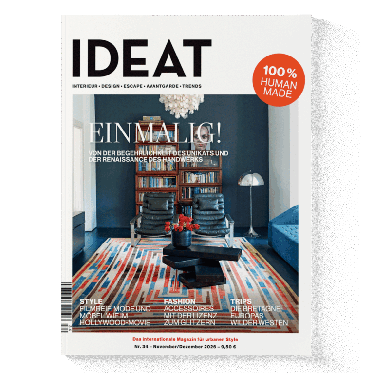 IDEAT Magazin Nr. 34 November Dezember 2026 – internationales Magazin für Interior Design, Architektur, Handwerk und urbanen Lifestyle